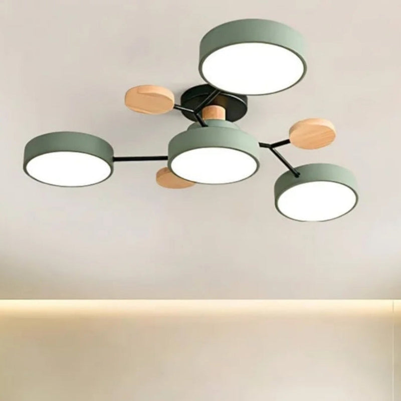 Morandi Disc Branch Multihead Ceiling Light