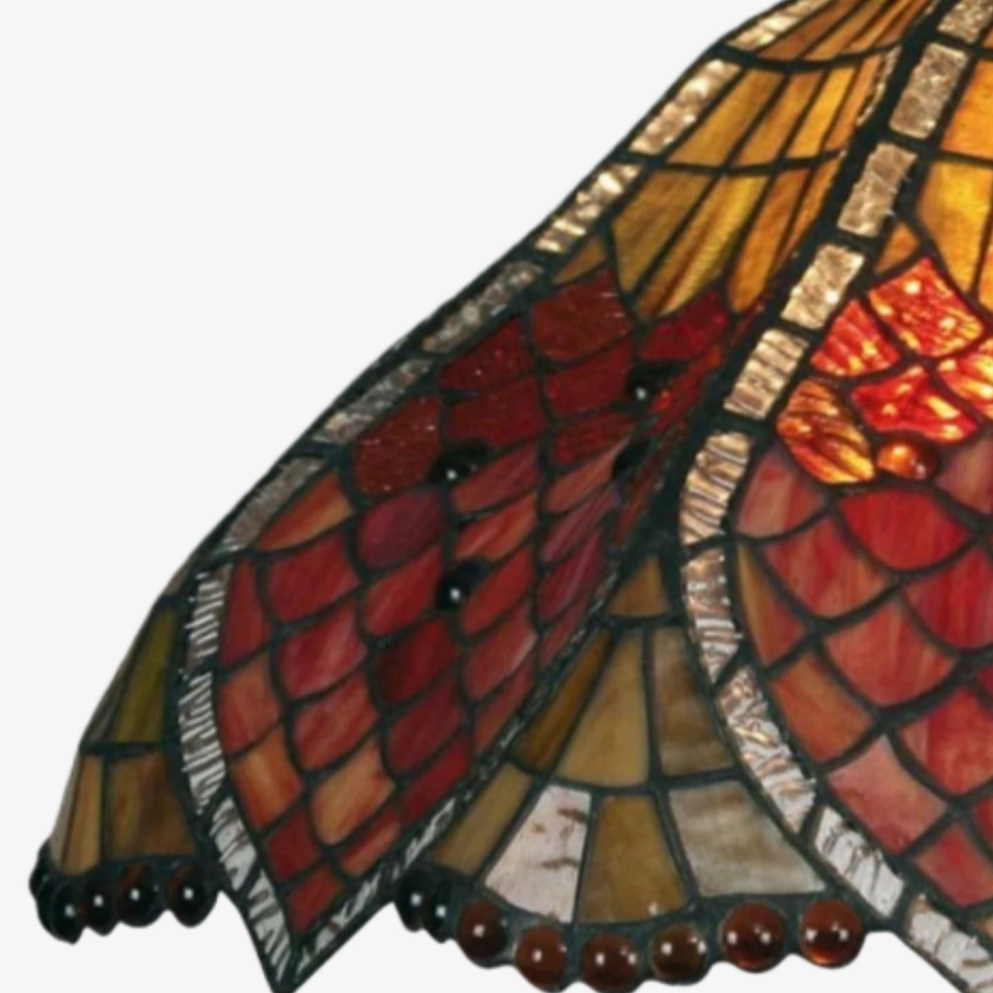 TF Orsino Decorative Tiffany Style Floor Lamp - Artistic Stained Glass Lamp for Bedroom