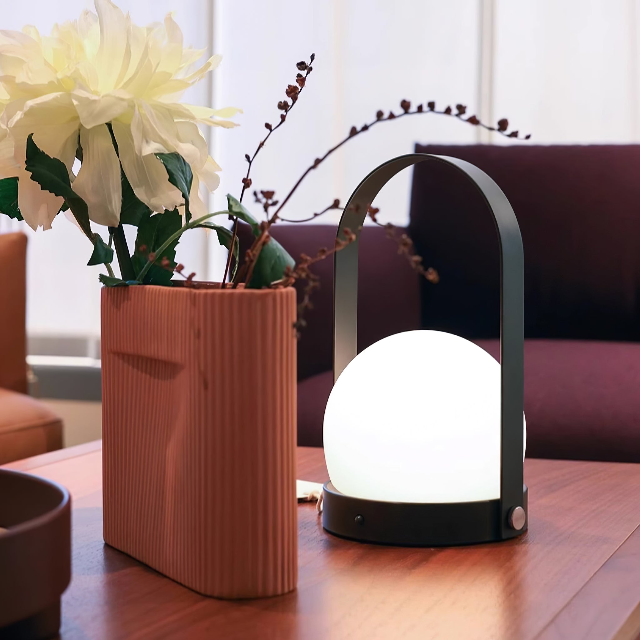 Tragbare Akku-Tischlampe – Moderne Lampe für Schreibtisch und Schlafzimmer