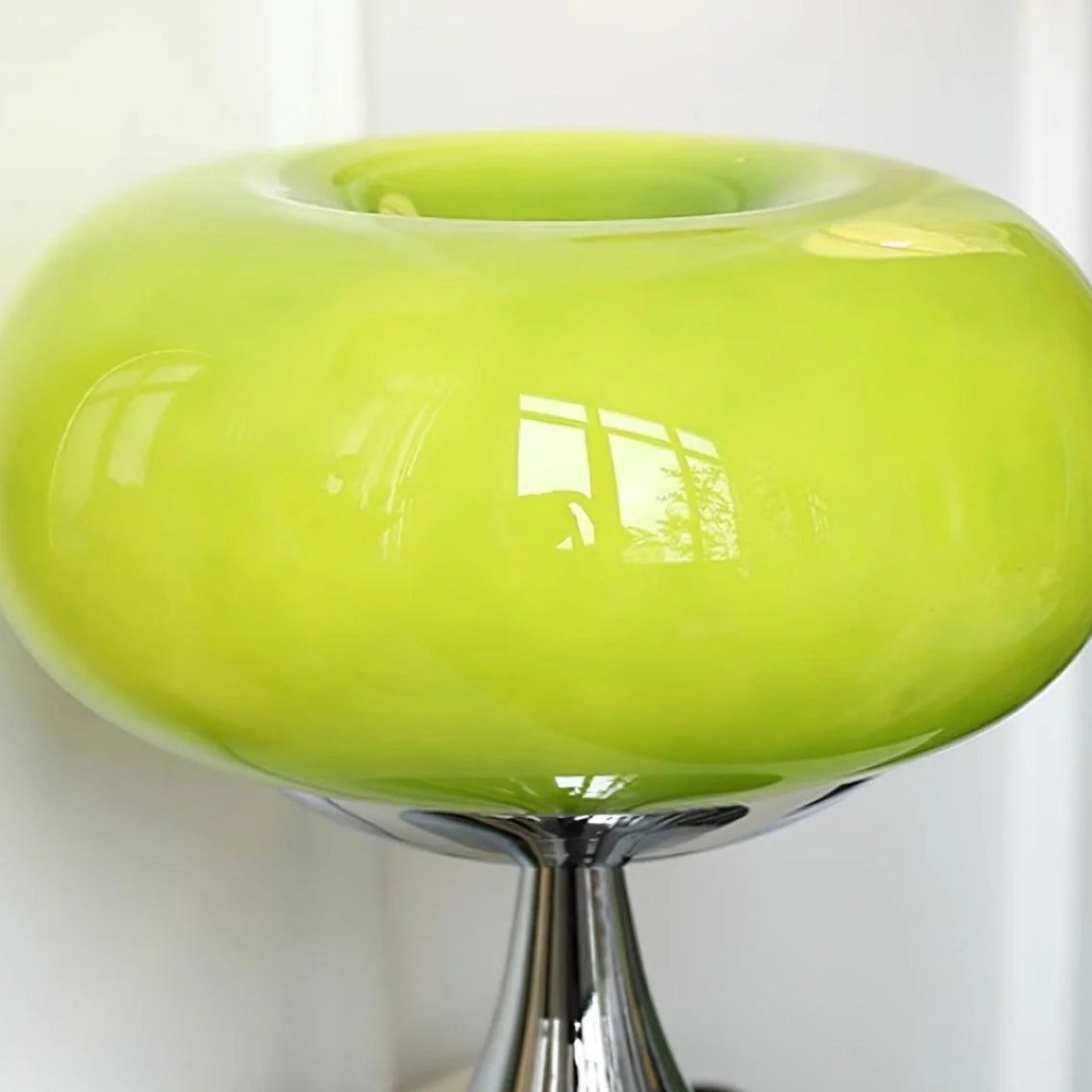 Lollora Rounded Sculptural Lamp - Contemporary Bauhaus Glass Table Light for Bedside