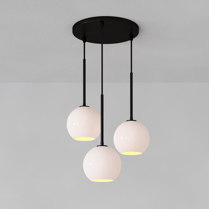 Selvion Minimalist Crystal Chandelier - Handcrafted Glass Sculptural Lighting Fixture