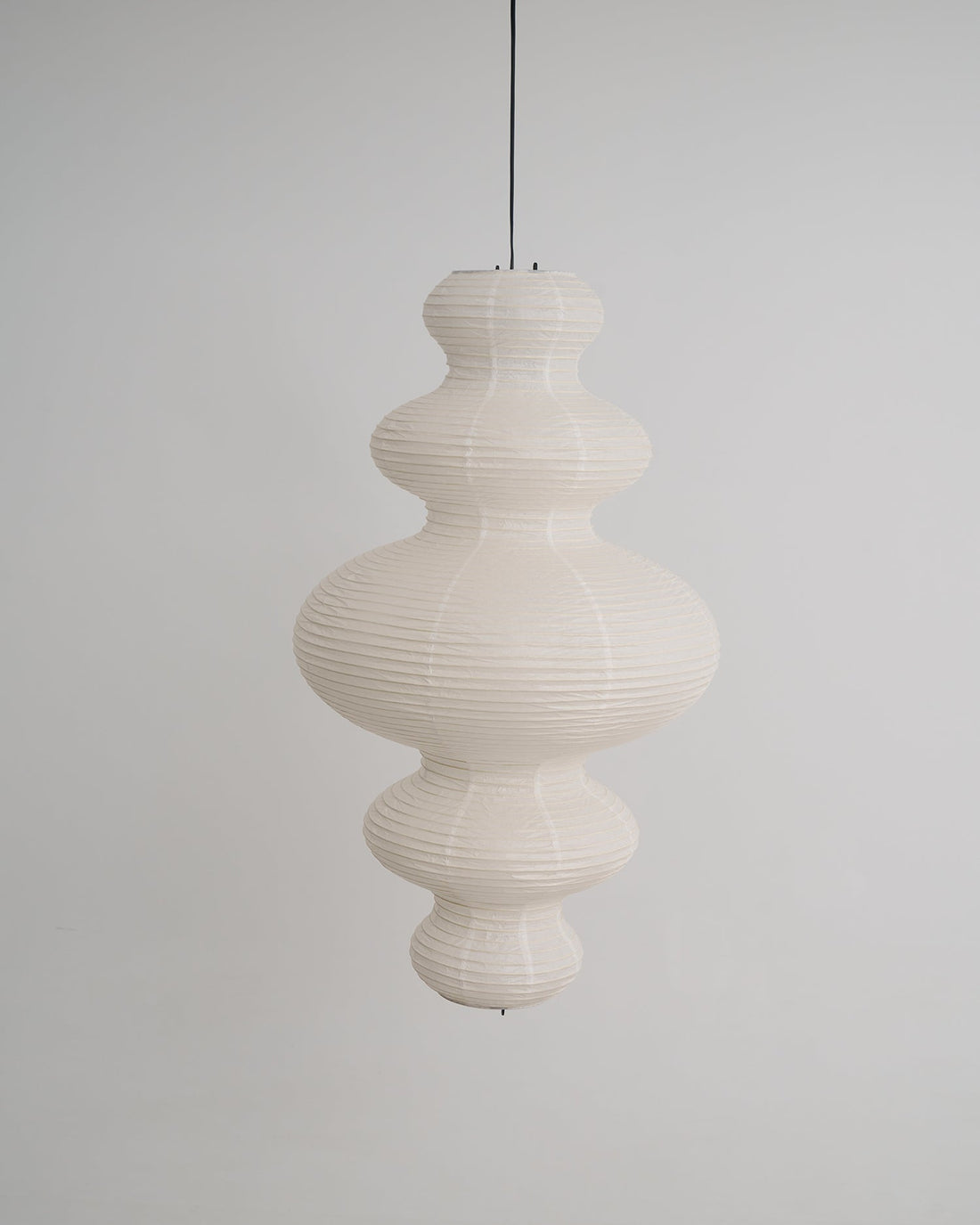 Luxurious Pendant Swag Lamp - Sculptural Rice Paper Lamp for Bedroom