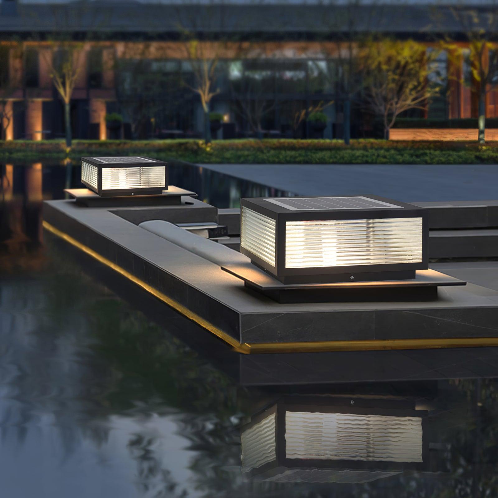 Garden Outdoor Light - Durable Metal Glass Lamp for Patio & Pathway