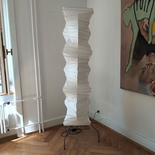 Rice Paper Floor Lamp - Bamboo Frame Soft Light for Living Room