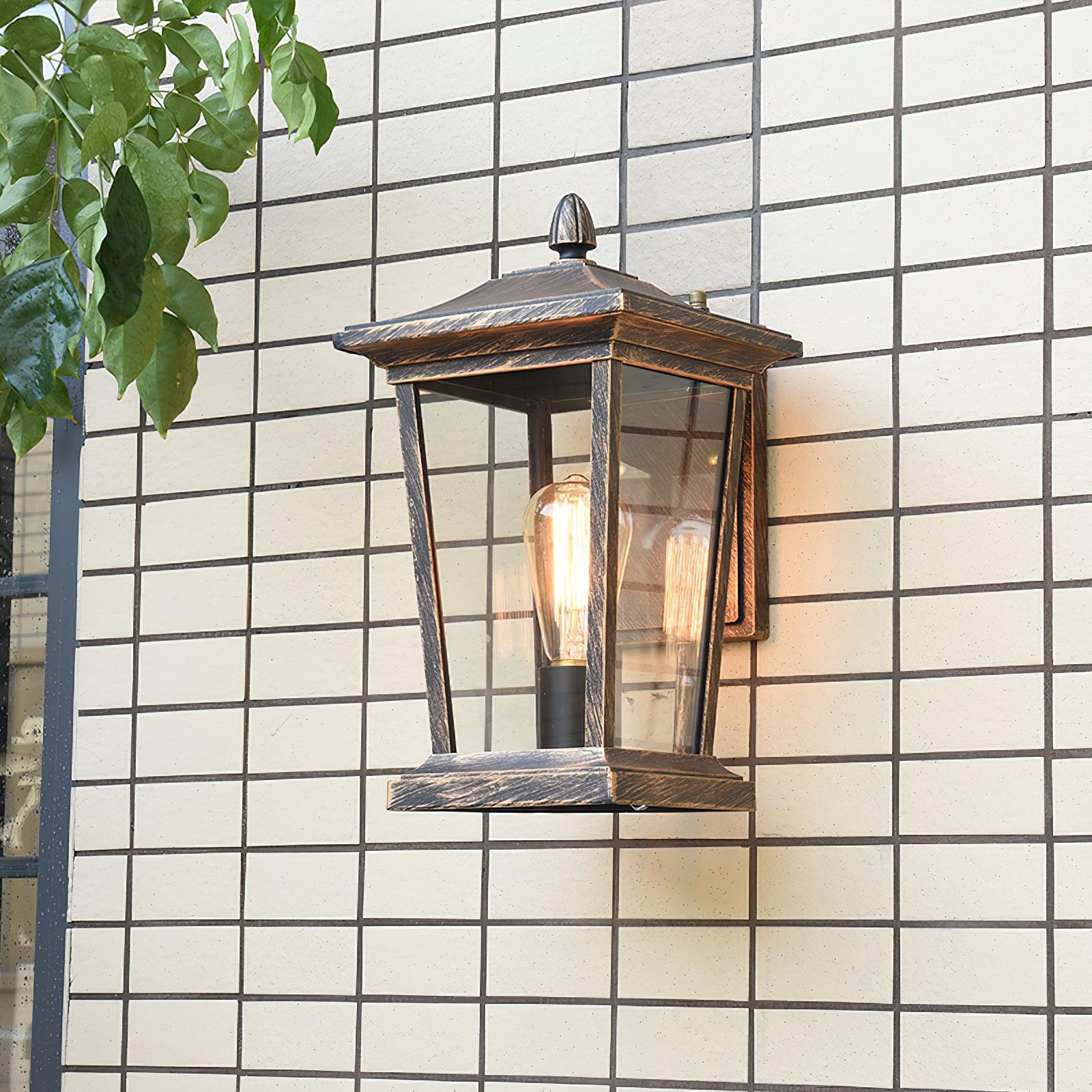 Birdcage Wall Lamp - Vintage LED Light for Courtyard & Balcony