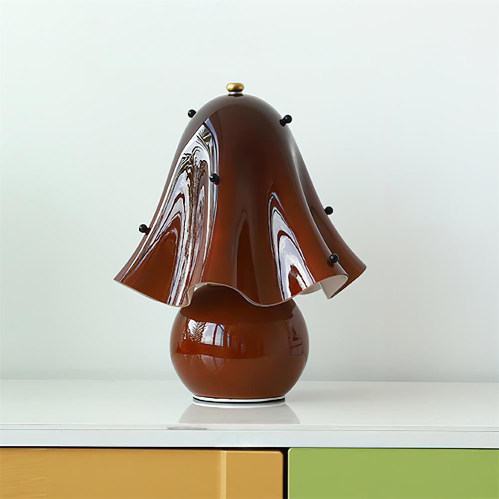 Dekorative Tischlampe Bellina – Skulpturale Glockenblumenform