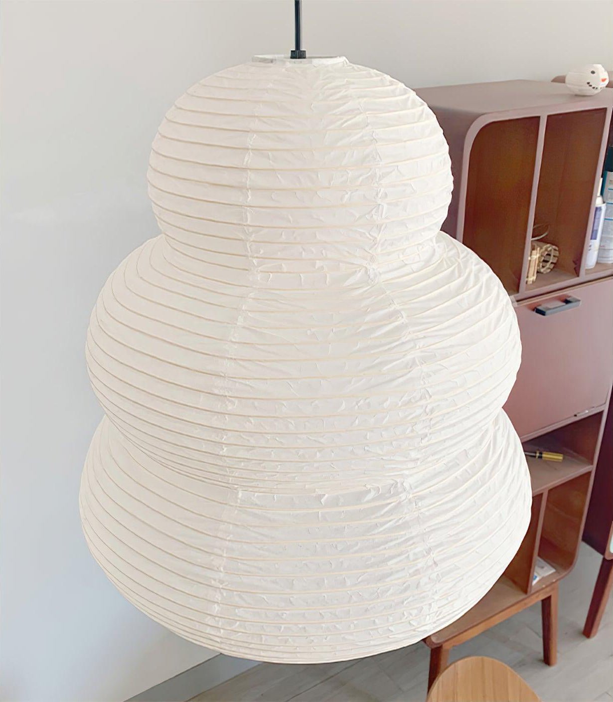 Rice Paper Pendant Lamp - Warm Glow for Living Room & Dining