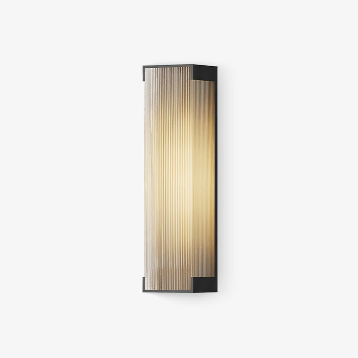 Rechteckige Außenwandleuchte - Moderne schwarze Lampe für Veranda &amp; Garten