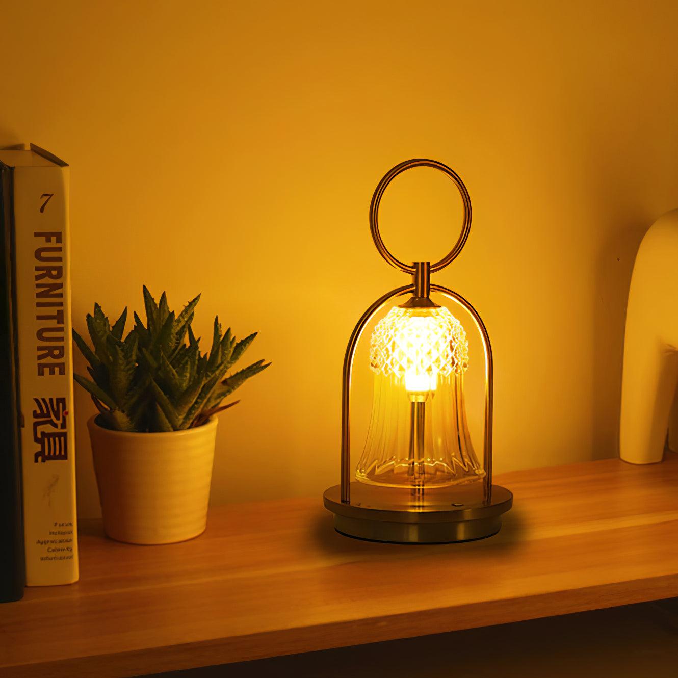 Tragbare Akku-Tischlampe – Wiederaufladbares LED-Licht für Zuhause &amp; Draußen
