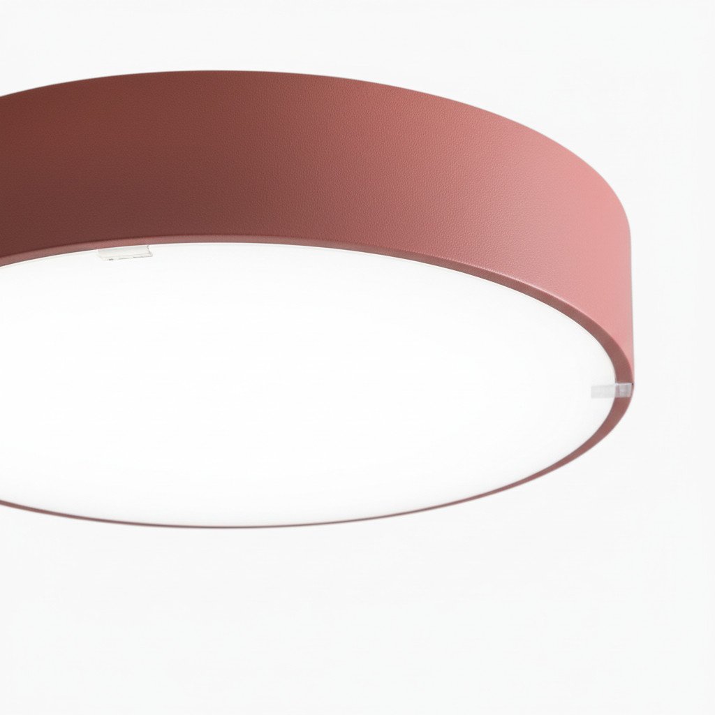 Rondi Minimalist Round LED Ceiling Light - Circular Iron Design for Living Room and Bedroom