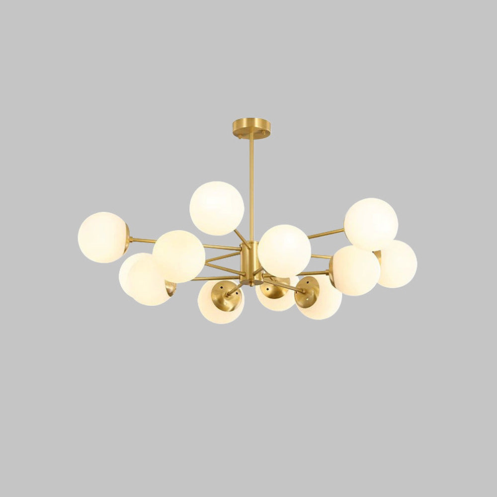 Gold Luxury Chandelier – Brass Fixture for Elegant Bedroom Décor