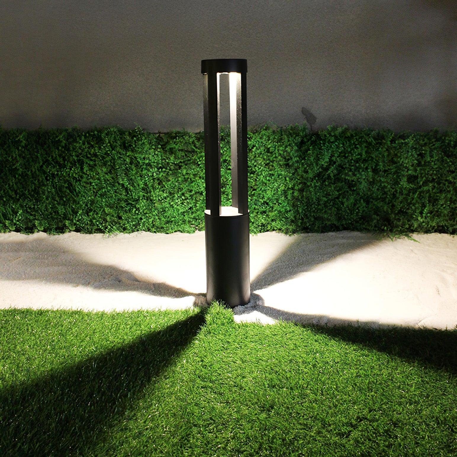 Black Solar Outdoor Post Light - Waterproof Solar Post Lamp