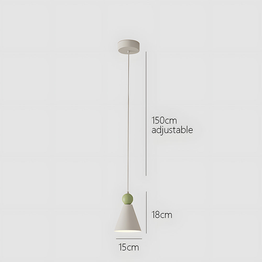 Iron Pendant Light - Compact Minimalist Living Room Lighting