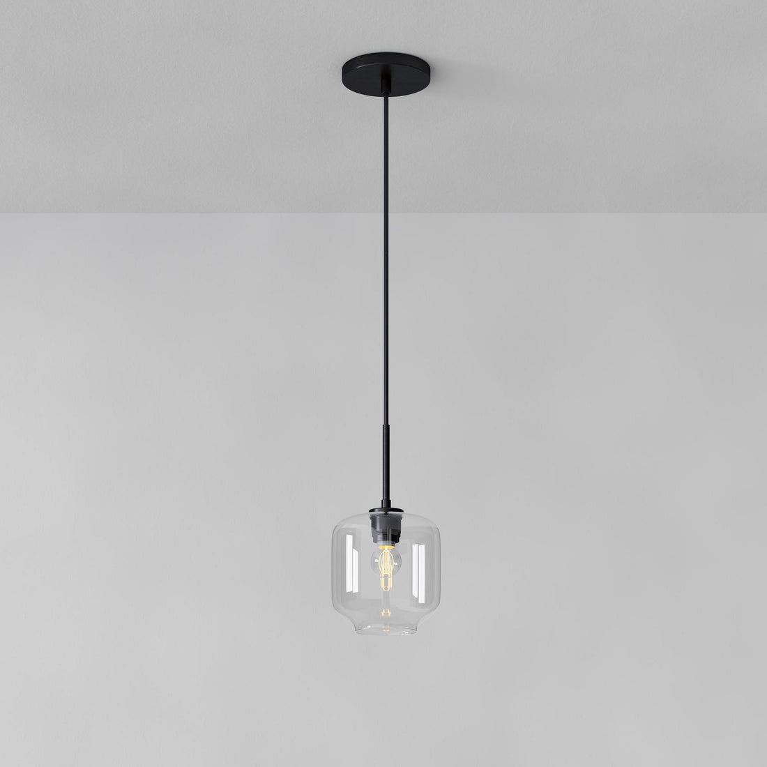 Lumivelle Pebble Pendant Light - Adjustable Glass Shade - Modern Lighting