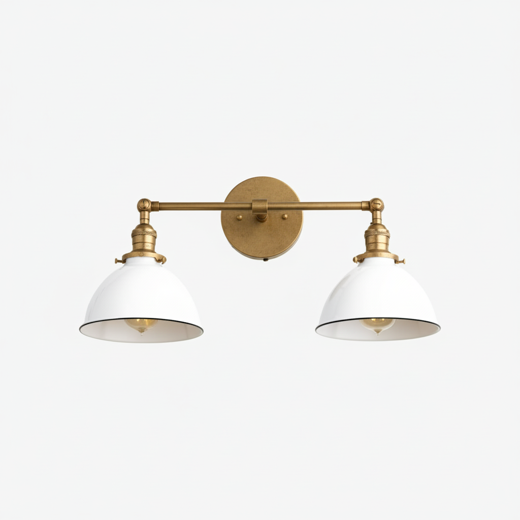 Conique Metal Industrial Vanity Light - Modern Bathroom Lighting Fixture