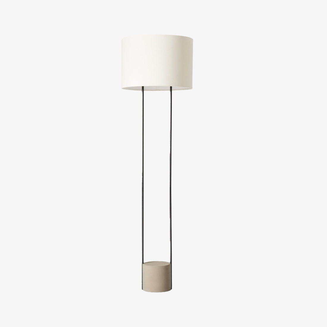 Luma Minimalist Industrial Table Lamp and Floor Lamp – Metal Frame with Soft Fabric Shade for Home and Office