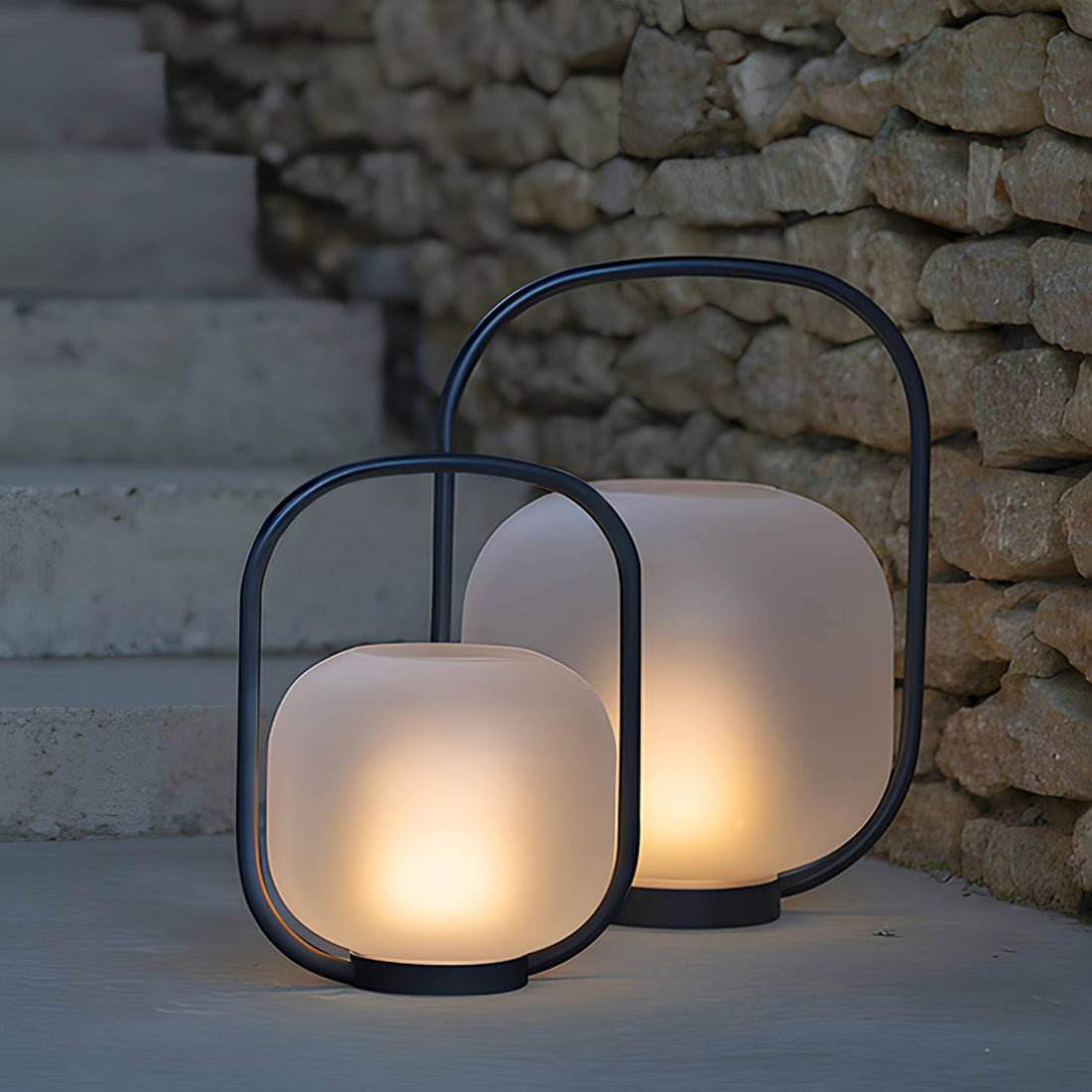 Tragbare Laterne Outdoor-Tischlampe - Wiederaufladbare Lampe für Balkon