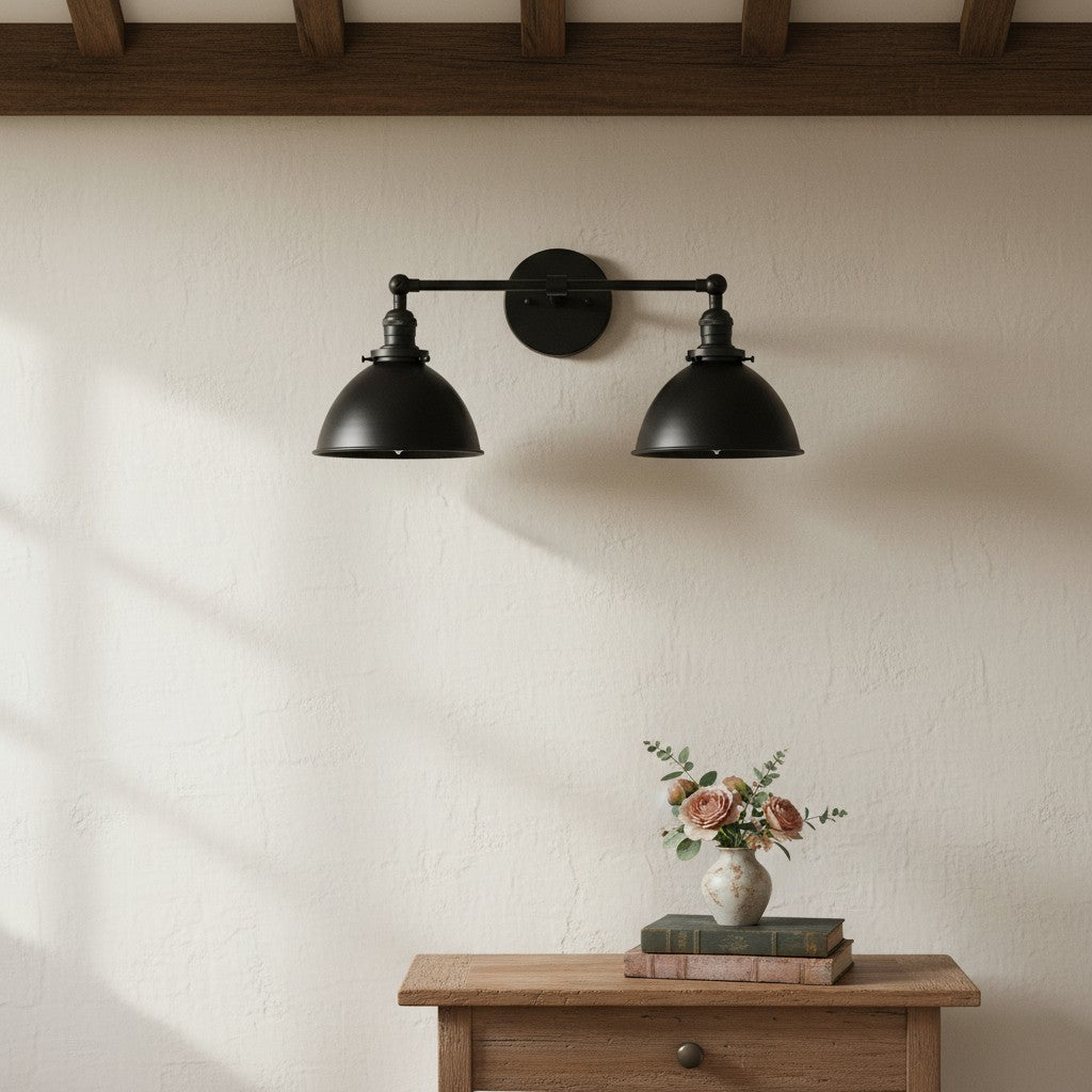 Conique Metal Industrial Vanity Light - Modern Bathroom Lighting Fixture