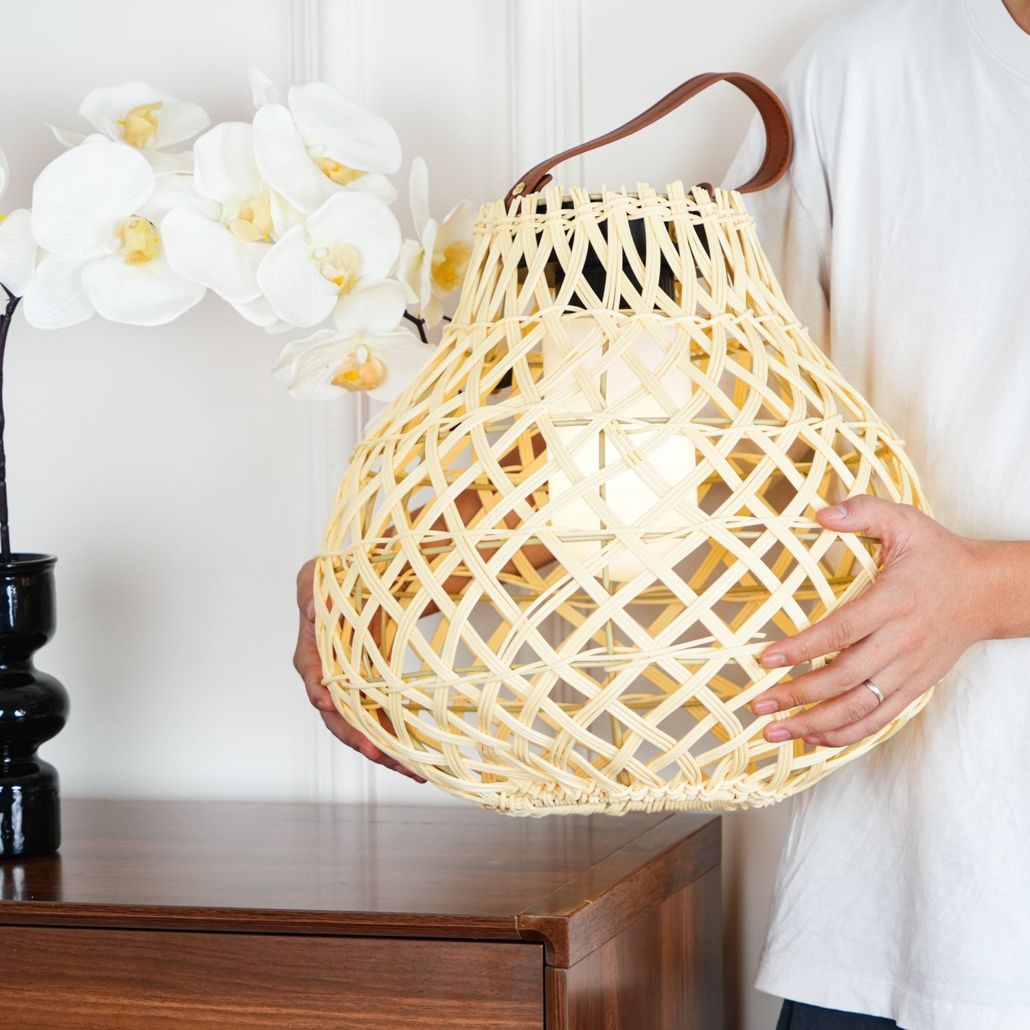 Woven Sphere Lantern Outdoor Lamp - Solar Outdoor Lamp Great