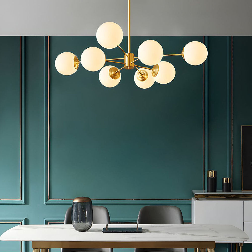 Gold Luxury Chandelier – Brass Fixture for Elegant Bedroom Décor