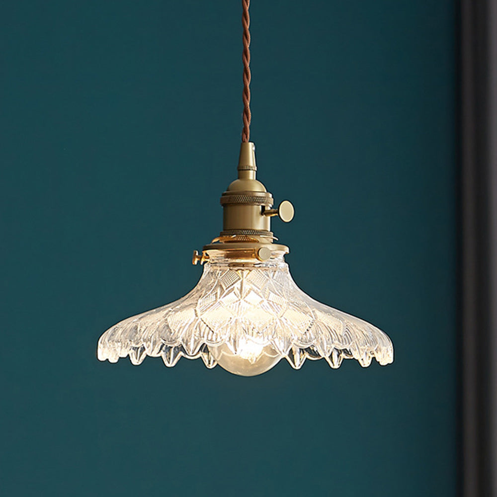 Small Glass Pendant Light - Modern Kitchen Island Lighting Minimalist