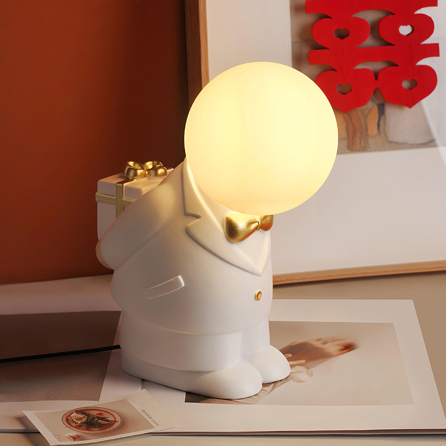 Tischlampe mit Hochzeitsfigur – wiederaufladbares LED-Licht für Veranstaltungen