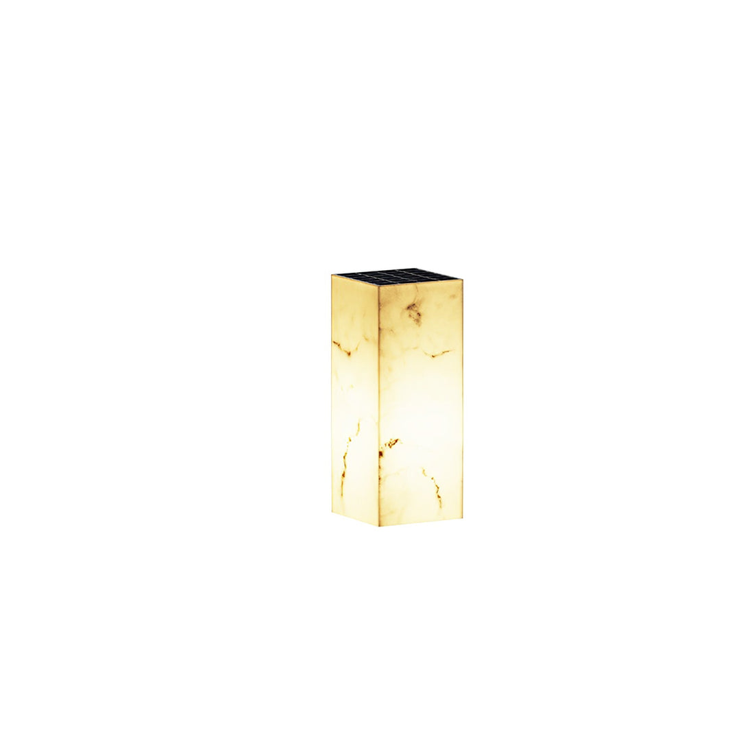 Imitation Marble Outdoor Light - Cube-Shaped Elegant Garden Patio Lamp