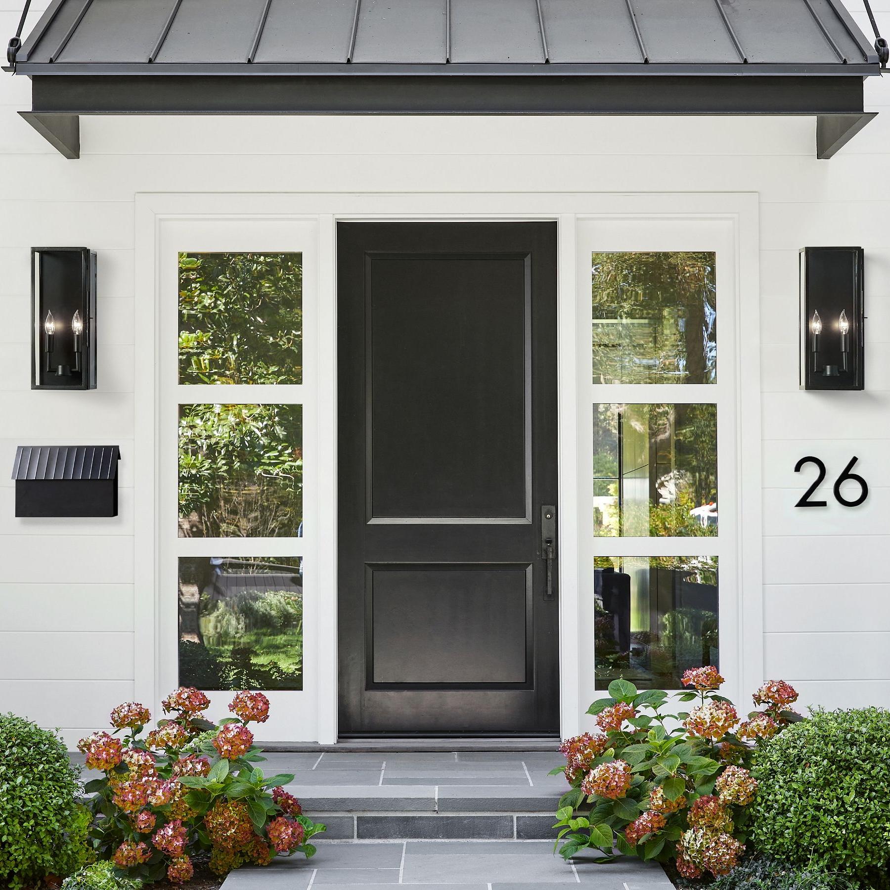 Ferrix Iron Outdoor Wall Lamp - Industrial Rectangular Glass Sconce