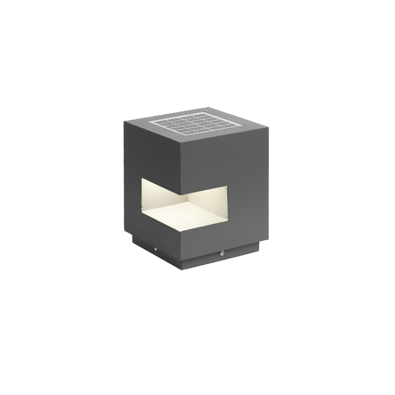 Cube Post Outdoor Light - Cube Outdoor Lamp Great for Courtyards
