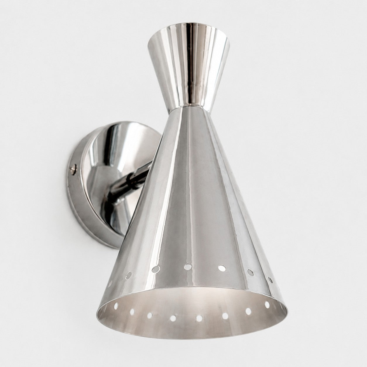 Polished Bauhaus Cone Wall Sconce