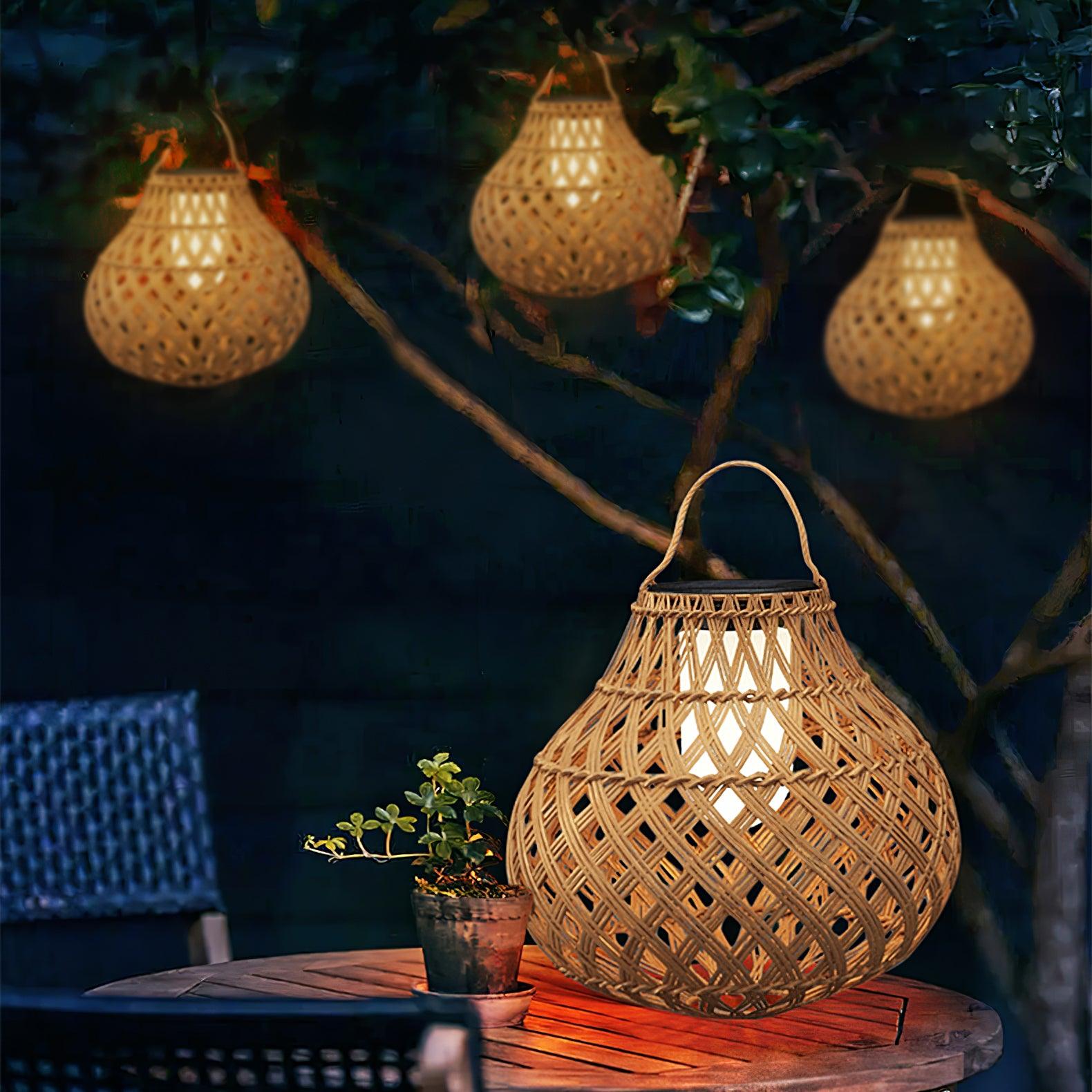Woven Sphere Lantern Outdoor Lamp - Solar Outdoor Lamp Great