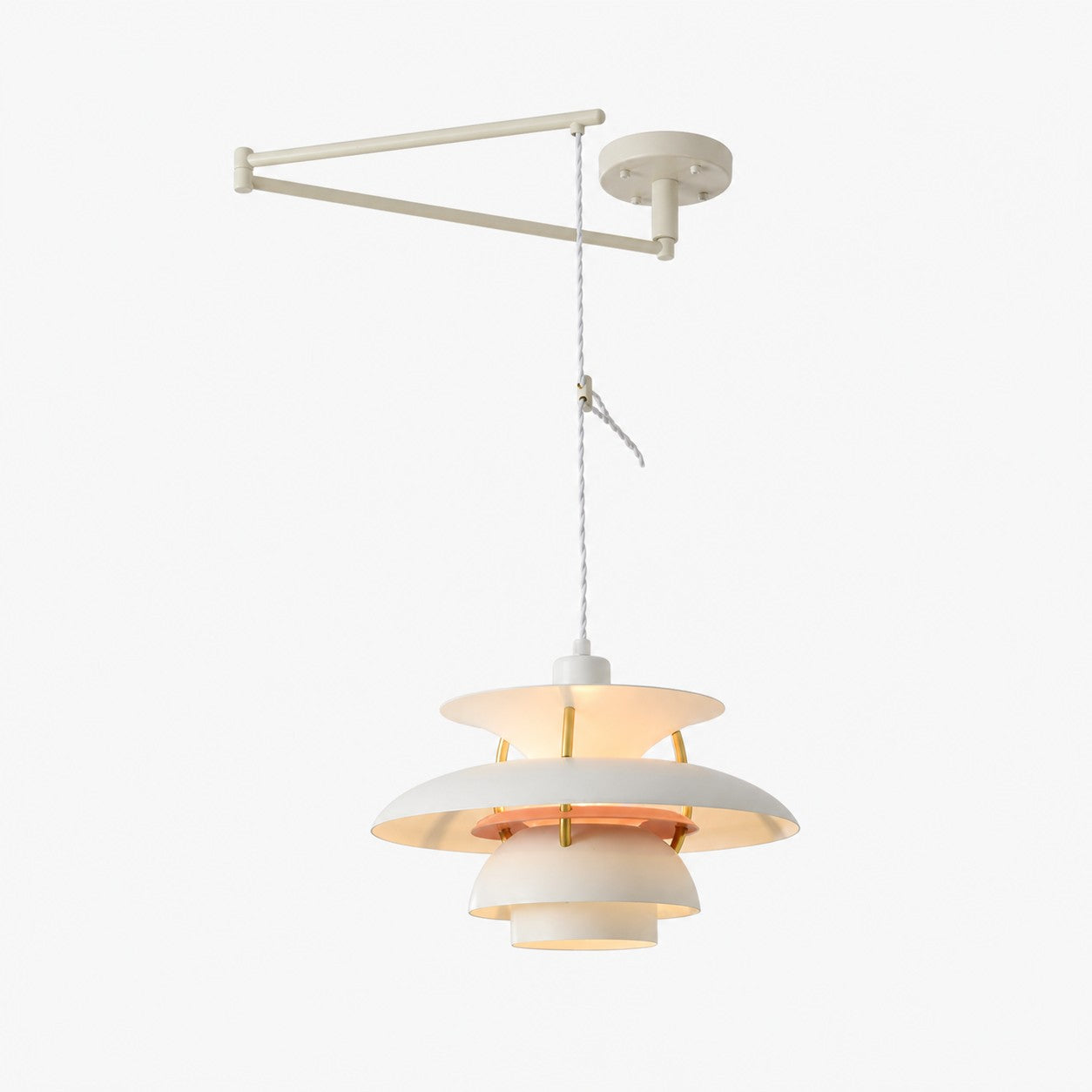 Modern Adjustable Swing Arm Pendant Light