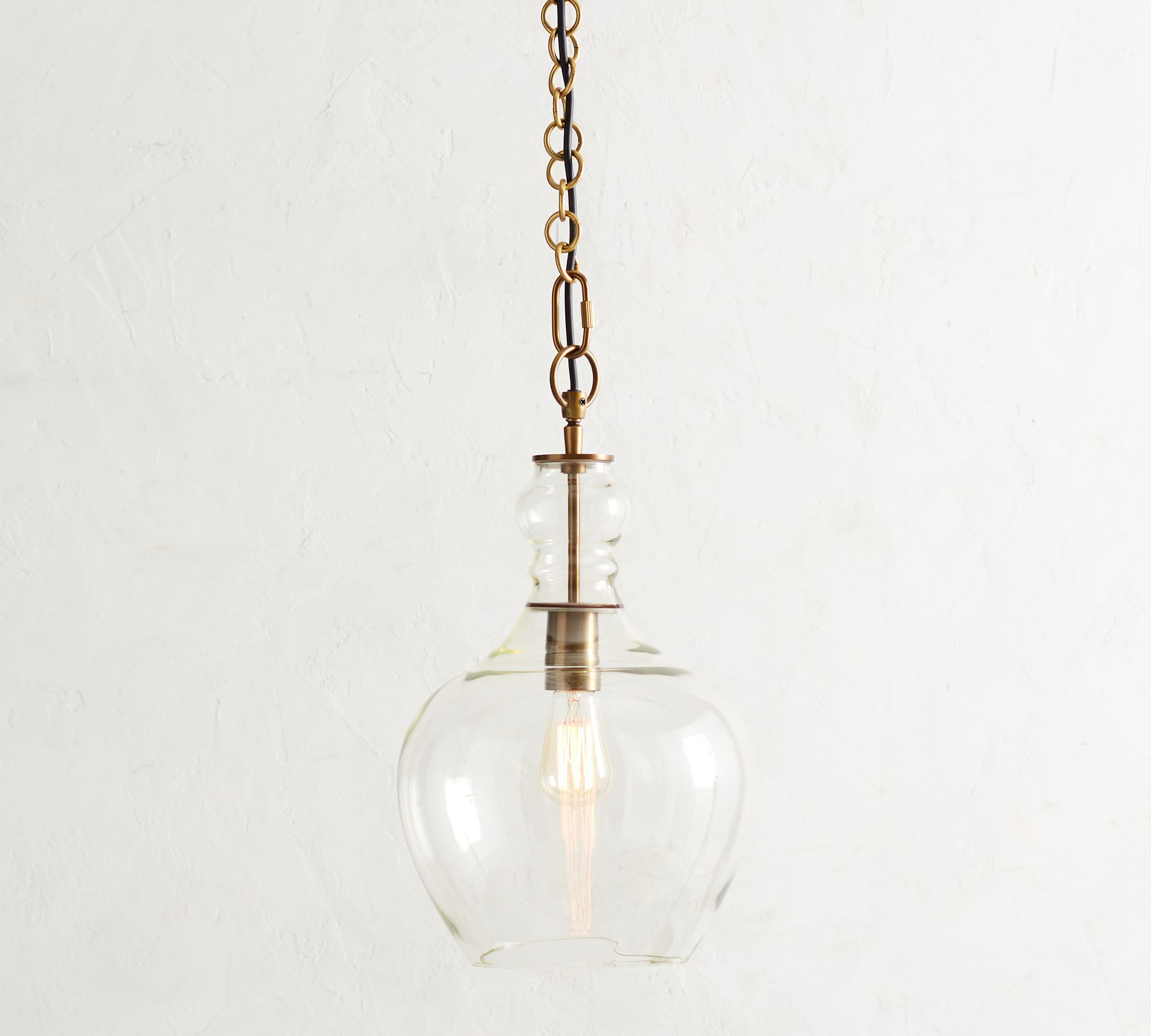 Lawson Glass Pendant Light - Recycled & Milk Glass with Bronze Accent