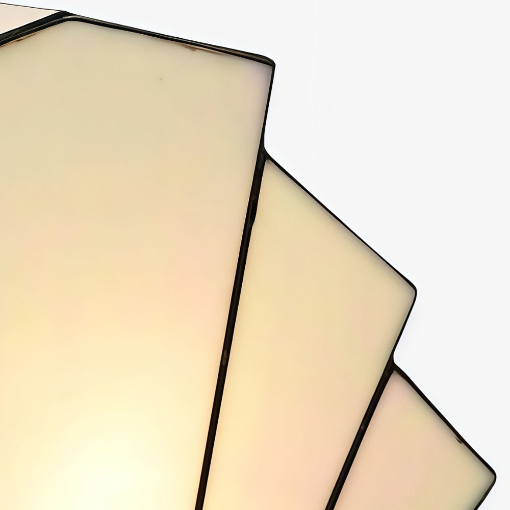 Kelsar Classic Stained Glass Table Lamp – Hand Cut Stained Glass Art Deco Table Lamp for Living Room or Bedroom