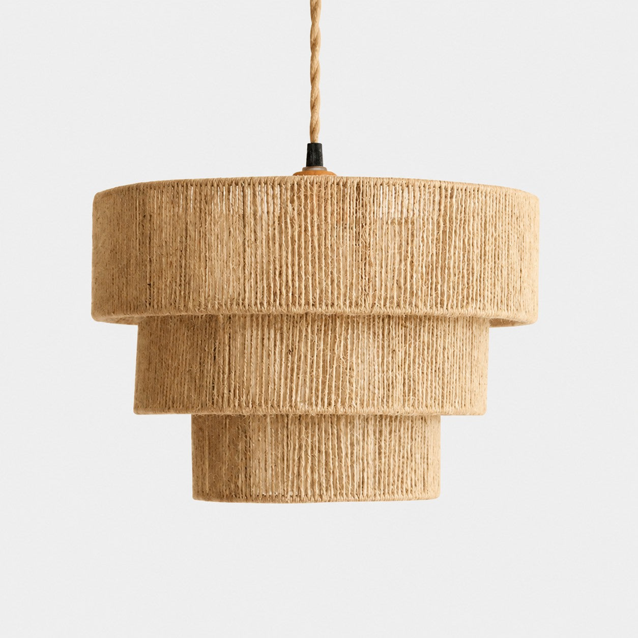 Handwoven Wabi Sabi Tiered Pendant Lamp