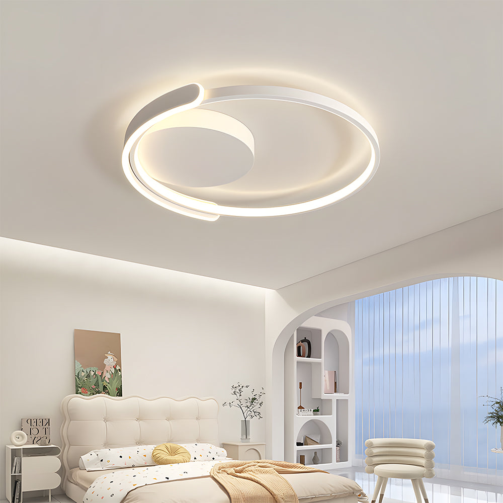 Round LED Ceiling Light - Modern Fixture for Living Room & Dining Room