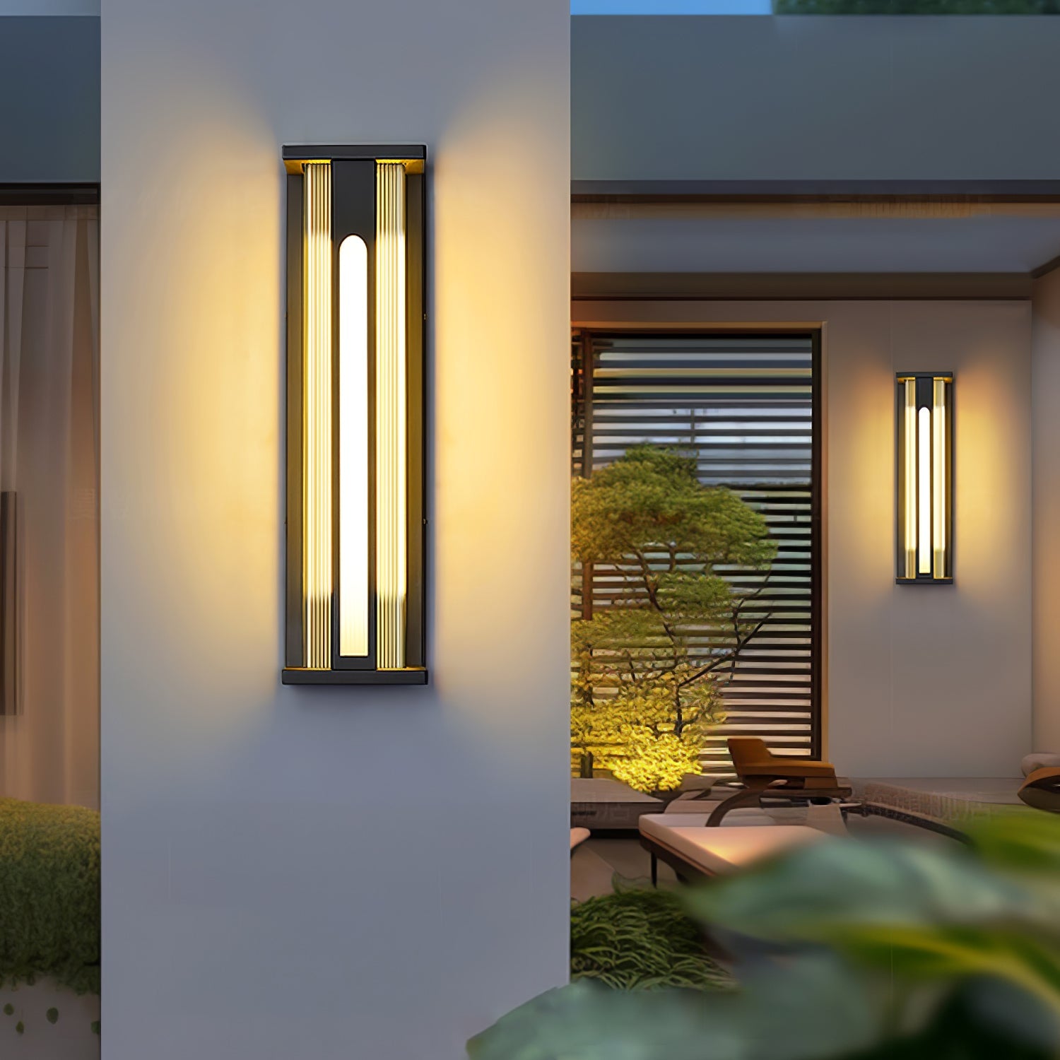Outdoor Wall Lamp - Modern Stainless Steel LED Light for Garden & Balcony