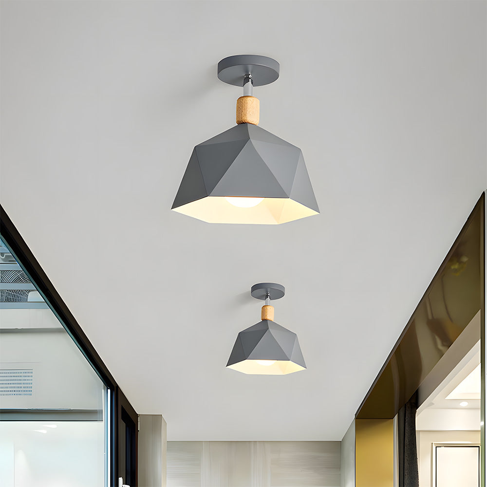 Macaron Organic Ceiling Light - Elegant Metal Ceiling Lamp for Hallway