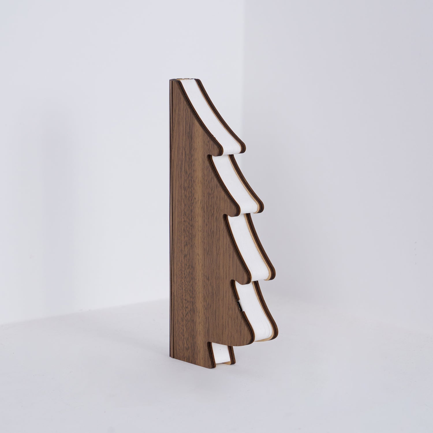 Foldable Christmas Tree Table Lamp - Wooden LED Light for Living Room