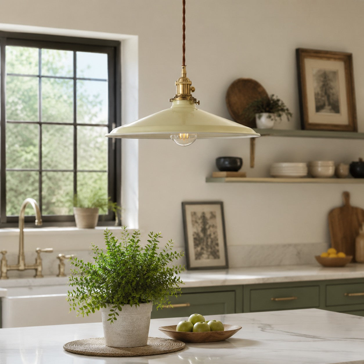 Hand-Rusted Nordic Farmhouse Pendant Light Fixture