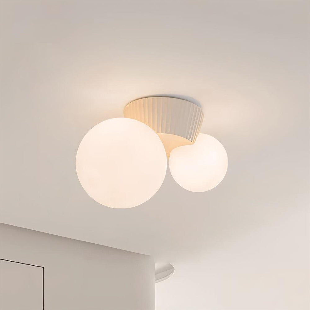 Compact Organic Ceiling Light - Home Fixture for Medium Rooms