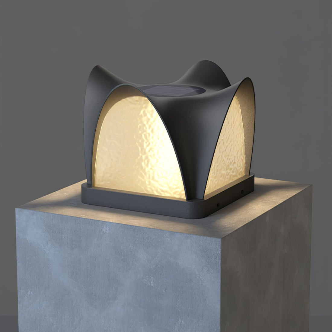 Modern Outdoor Lantern - Solar LED Lamp for Garden, Patio & Walkway