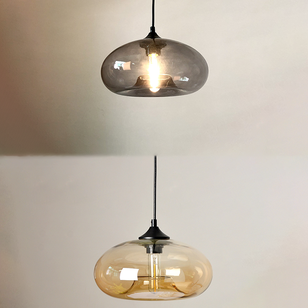 Artistic Glass Pendant Light - Colorful Unique Lamp for Dining Room