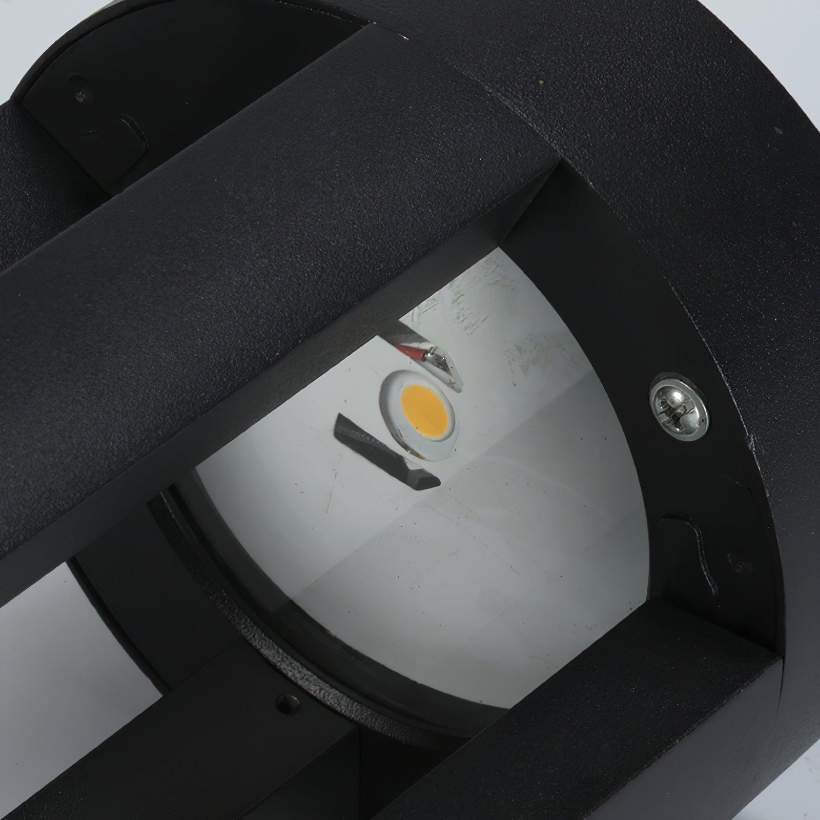 Black Solar Outdoor Post Light - Waterproof Solar Post Lamp