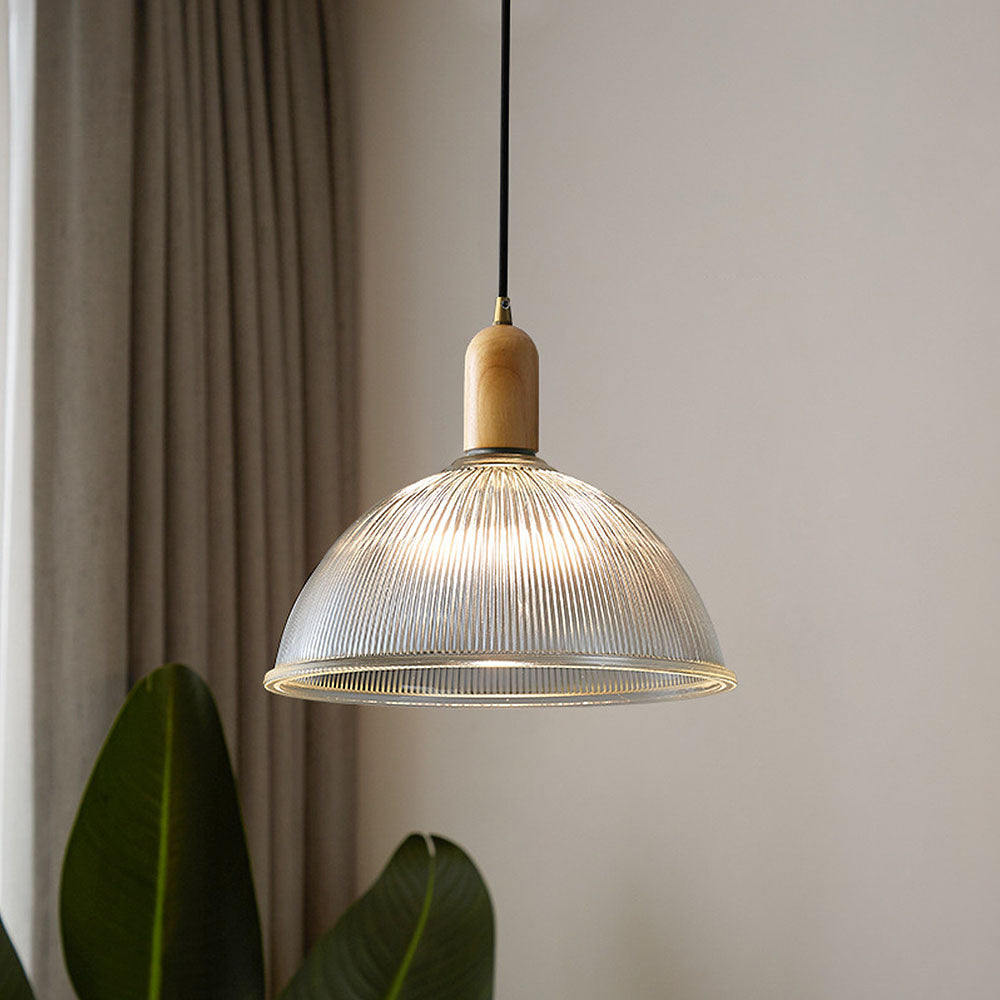 Wabi-Sabi Pendant Light - Clear Glass Bedroom Lighting Modern