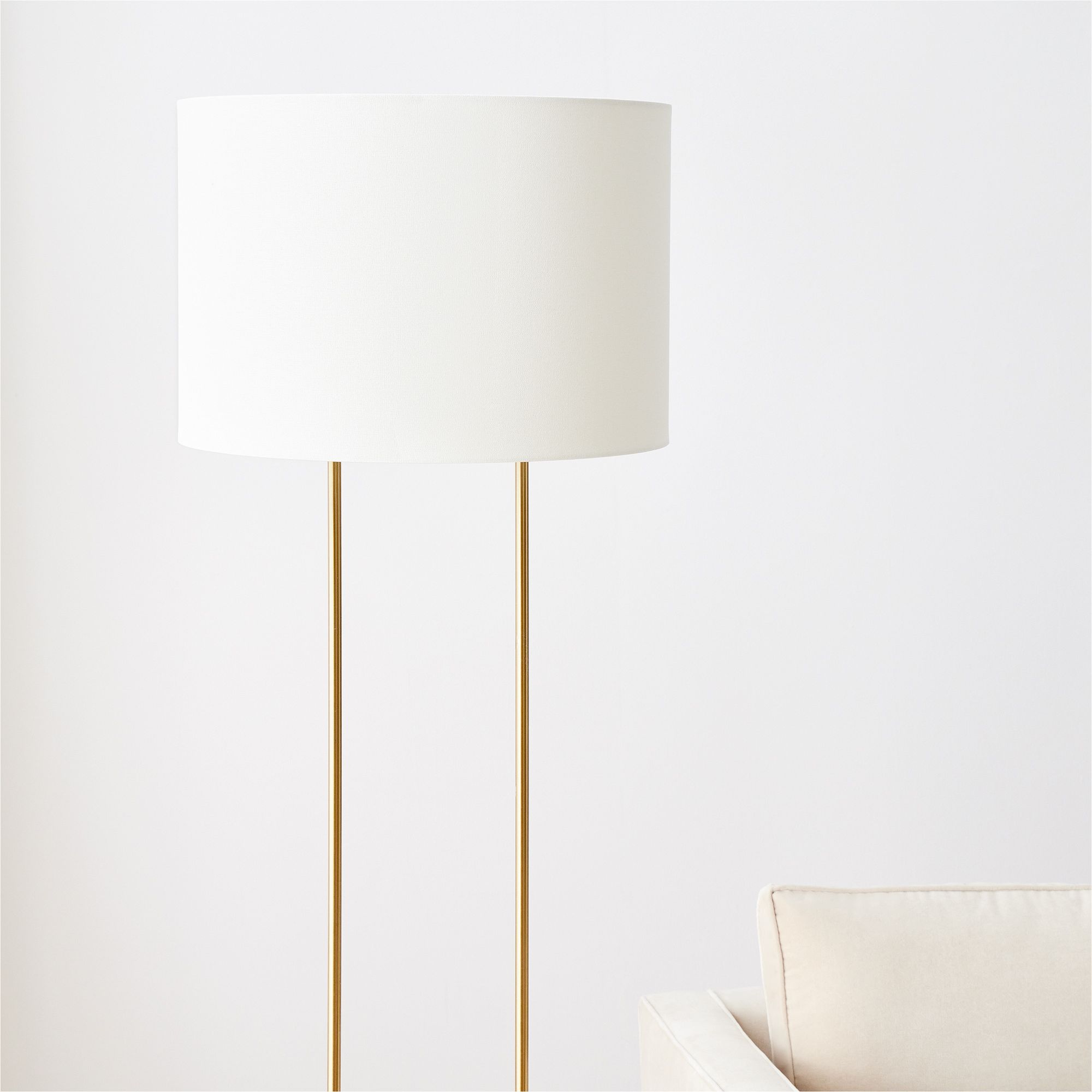 Luma Minimalist Industrial Table Lamp and Floor Lamp – Metal Frame with Soft Fabric Shade for Home and Office