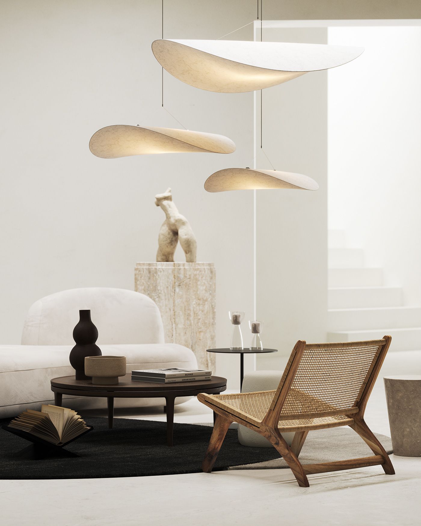 Cloudlike Mulberry Silk Plug-In Pendant Light