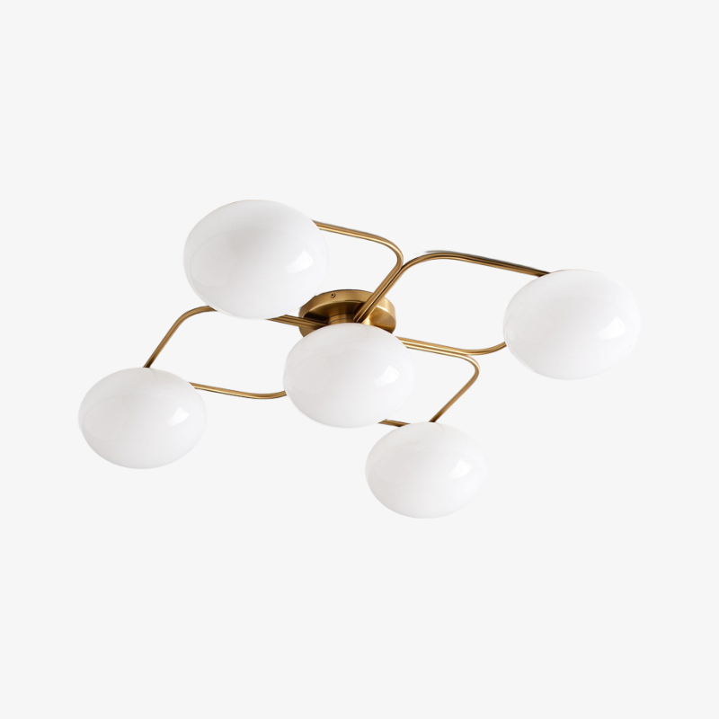 Brimush Modern Multi-Globe Flush Mount Lamp with Soft Diffused Light for Entryway or Living Room