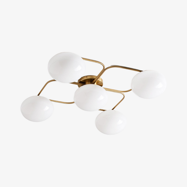 Brimush Modern Multi-Globe Flush Mount Lamp with Soft Diffused Light for Entryway or Living Room