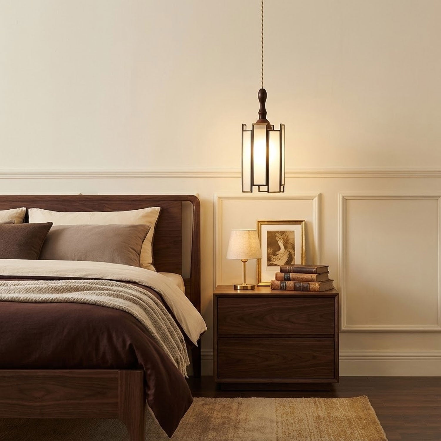Bunter dekorativer Glas-Stecker-Kabelanhänger